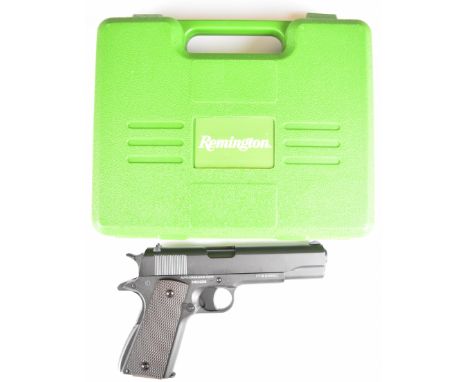 Cybergun Auto-Ordnance 1911 A1 US Army .177 CO2&nbsp;air pistol with chequered faux wooden grips and multi-shot magazine, ser