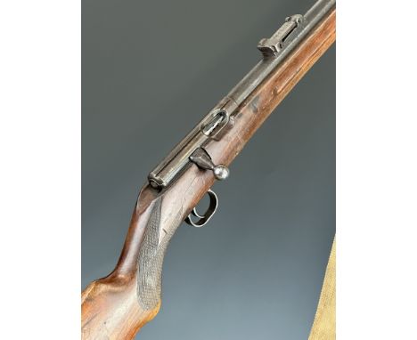 Mauser Patrone .22&nbsp;bolt-action rifle with chequered semi-pistol grip, impressed makers mark to the stock, canvas sling, 