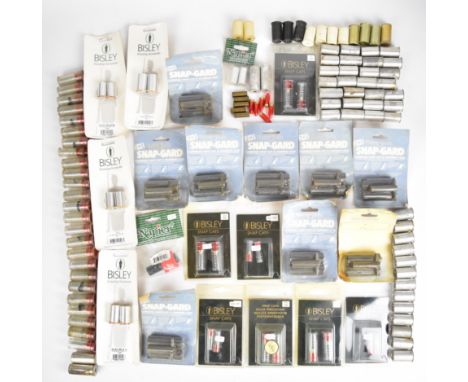A large collection of shotgun and rifle snap caps and Watergate Snap-Gard combined snap-cap &amp; chamber locks, some in orig