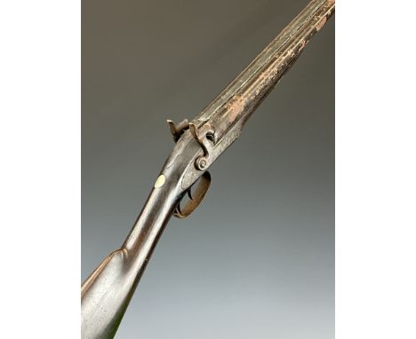 Beasley &amp; Co&nbsp;12 bore muzzle loading double barrelled side by side percussion hammer action shotgun with named and en