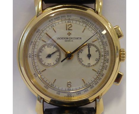 A very fine&nbsp;gentleman's hand-wound,&nbsp;18-carat yellow-gold-cased&nbsp;Vacheron Constantin&nbsp;chronograph&nbsp;wrist