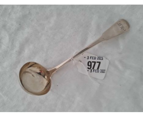 A Georgian fiddle pattern sauce ladle, Edinburgh by PL