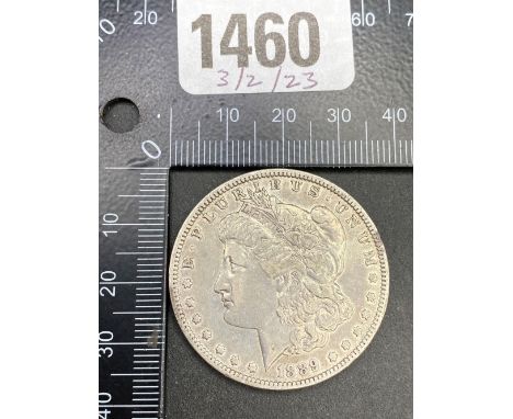 1889 silver USA dollar 
