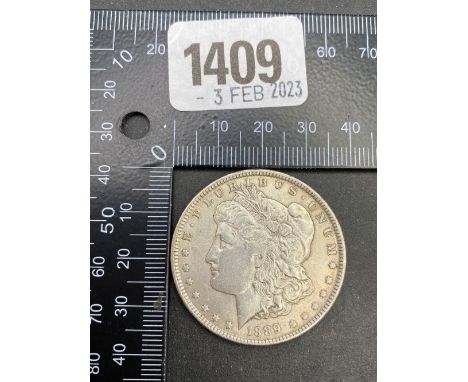 U.S.A silver dollar 1889