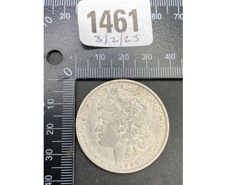 1886 silver USA dollar good grade