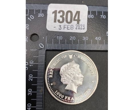 2022 Prood Cameroon silver 1oz mintage 1000