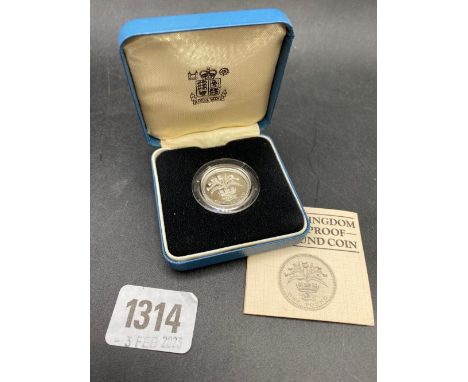 1984 Silver proof £1