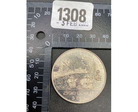 1993 St Thomas silver proof 5 Ecu