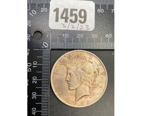1922 silver USA dollar good grade