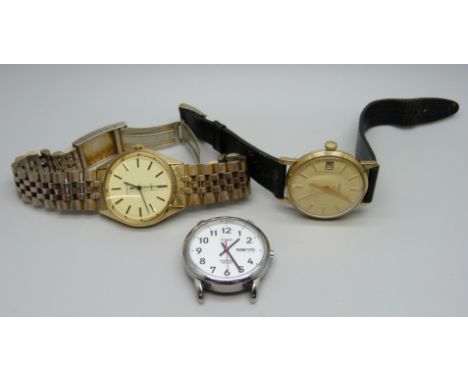 Two Sekonda wristwatches and a Timex wristwatch 