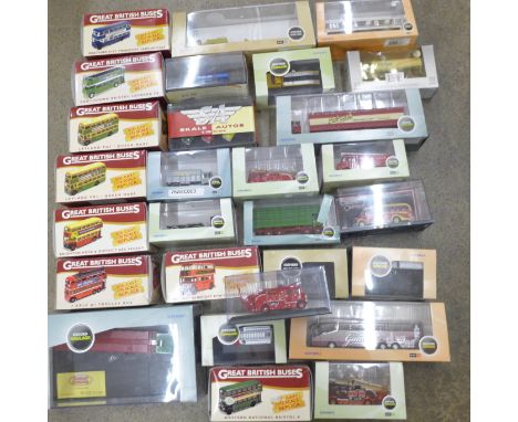 A collection of die-cast model vehicles 