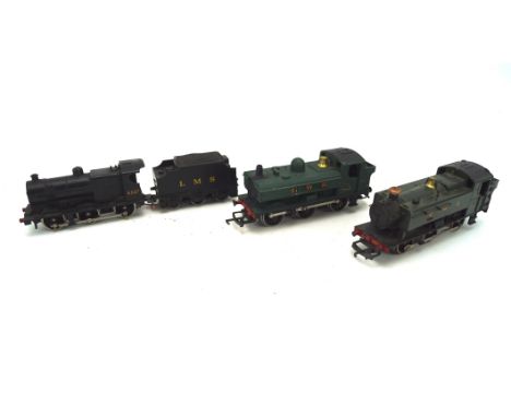 Three Lima locomotives and a tender, to include numbers 9400, 8751 and 4547