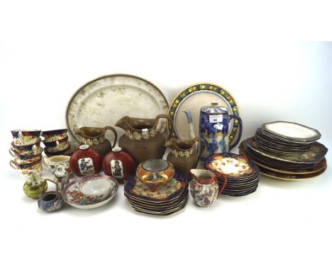A collection of assorted ceramic, 19th century and later, to include Tokio pattern teacups and saucers and more