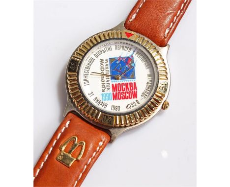 Wristwatch, to celebrate the first McDonalds opening in Moscow 1990