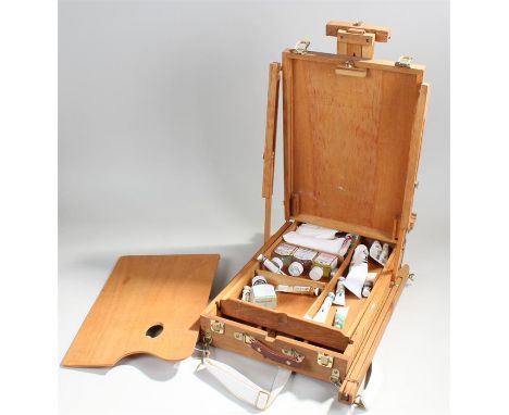 Reeves sketch box easel, in light wood