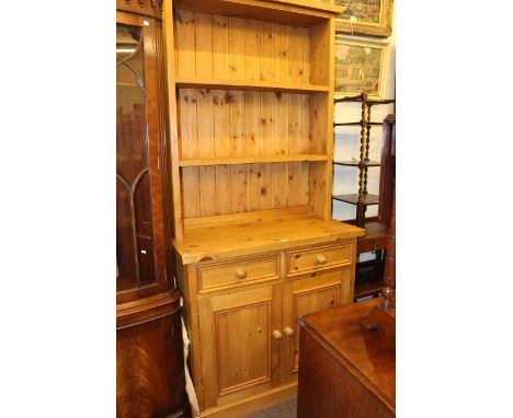 Pine shelf back dresser