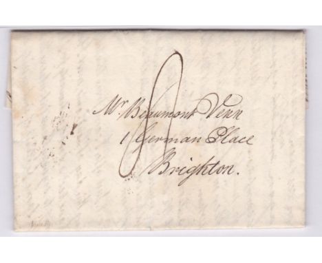 London 1826 EL-Camberwell to Brighton, with double ring London 