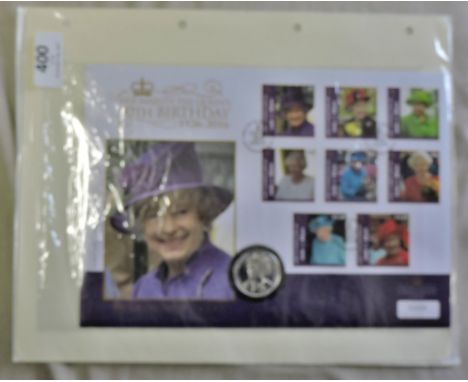 Isle of Man P&N 2016 Her Majesty The Queen's 90th Birthday stamp First Day Stamp issue (set) and medal. Limited edition, a su