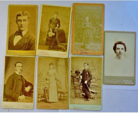 Vintage Portraits - (7) Early 20th century with many interesting Photographers: Johnston & Co, Hellis & Sons, Simmons, W & J.