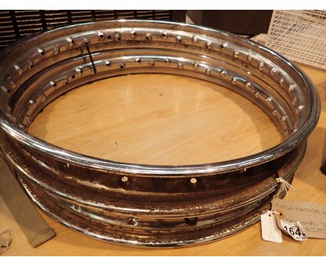 Two 1964 matchless G12 C5R Dunlop rims. Not available for in-house P&amp;P, contact Paul O'Hea at Mailboxes on 01925 659133 
