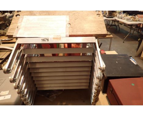Concertina loft ladder. Not available for in-house P&amp;P, contact Paul O'Hea at Mailboxes on 01925 659133 