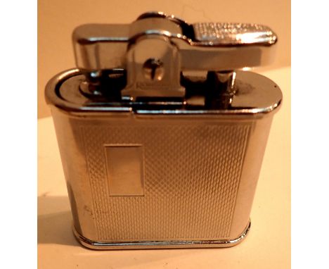 Vintage stainless steel Ronson Whirlwind petrol lighter. P&amp;P Group 1 (£14+VAT for the first lot and £1+VAT for subsequent