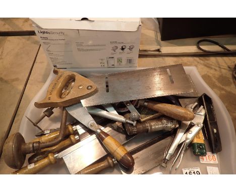 Mixed hand tools to include double headed hand saw etc. Not available for in-house P&amp;P, contact Paul O'Hea at Mailboxes o