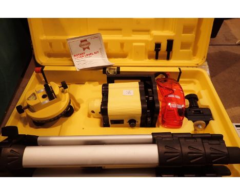 Cased Faithfull Tools rotary laser level kit, class two, 1mw 650mm laser with instructions. Not available for in-house P&amp;
