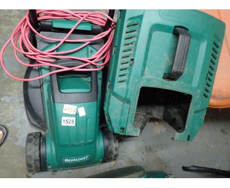 Qualcast M2E1232M rotary lawn mower. Not available for in-house P&P, contact Paul O'Hea at Mailboxes on 01925 659133Condition