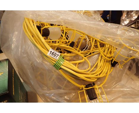 100 metres (approximately) of 110V festoon lighting system. Not available for in-house P&amp;P, contact Paul O'Hea at Mailbox