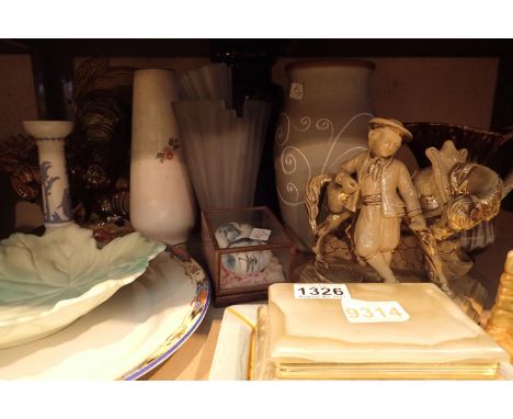 Quantity of ceramics including Denby, Carltonware, Wedgwood and Shelley. Not available for in-house P&amp;P, contact Paul O'H