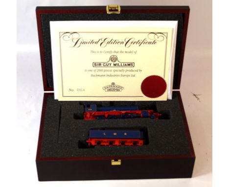 A Bachmann '00' gauge limited edition steam outline 2-8-0 locomotive, no. 400 'Sir Guy Williams'
With eight wheel tender, in 
