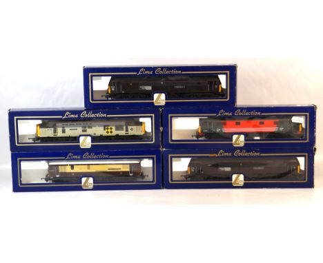 Five boxed Lima '00' gauge diesel locomotives from the Lima Collection
In blue boxes, comprising no. 47799 locomotive 'Prince