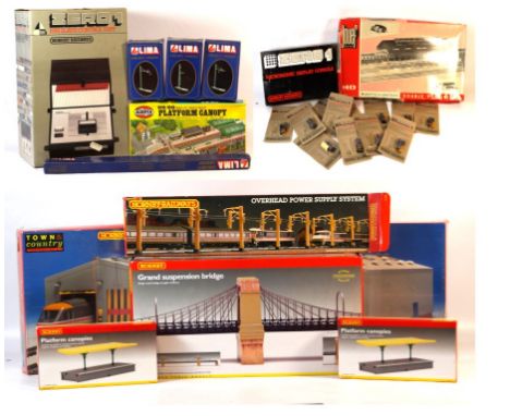 A quantity of accessories for '00' gauge railways, by various makers
Including Hornby Railways, Jouef, Lima, Airfix, includin