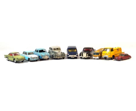 Twenty-six unboxed diecast vehicles by various makers
Consisting of eleven Dinkys, Austin Atlantic convertible no. 106 in rep