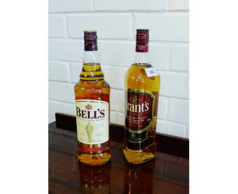 A Bells blended Scotch Whisky, 1L, 40% vol, together with a Grants blended Scotch Whisky, 1L, 40% vol, (2) 