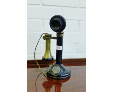 A vintage No.150 candlestick telephone, 30cm high