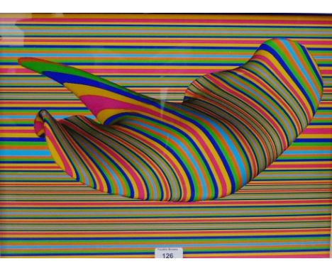 Brendan Reid  'Erasure' Coloured print, in a glazed frame, 45 x 34cm 