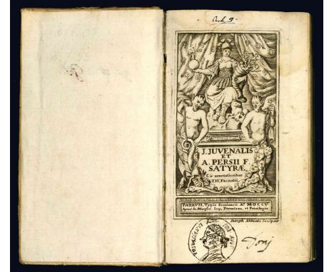 NO RESERVE Letteratura latina: lotto di 4 opereIuvenalis Decimus Iunius - Persius Flaccus Aulus. J. Juvenalis et A. Persii F.