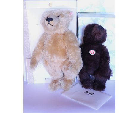 Two boxed Steiff Limited Edition Teddy bears, 2009 Rocky Grizzly Bear Cub Masterpiece dark brown mohair, 38cm (15”), 36170 wh