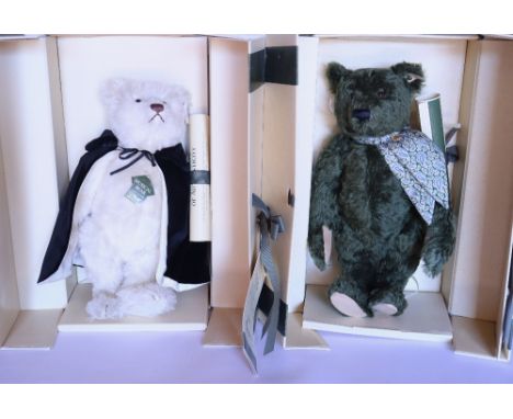 Two boxed Steiff Limited Edition Harrods Musical Teddy bears, 1994 Harrods Edwardian Opera Musical Teddy Bear, white mohair w