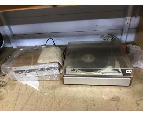 A Leak turntable and amplifier