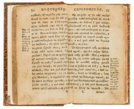 Catholic Prayer Book in the Irish Language, second edition, additional notepaper bound in at front and rear with manuscript t