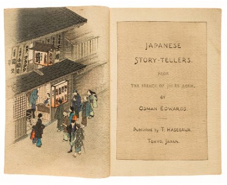 Hasegawa (Takejiro).- Adam (Jules) Japanese Story-Tellers, translated by Osman Edwards, first edition, colour woodblock illus