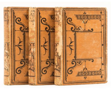 Trollope (Anthony) The American Senator, 3 vol., first edition in book form, vol. 1 ink ownership inscription to pastedown, v
