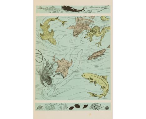 Foujita (Tsuguharu).- Légendes Japonaises, limited edition on Velin, frontispiece, title vignette and 16 colour plates by Fou