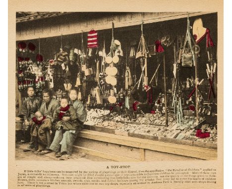 Ogawa (K.).- Takashima (Suteta) Illustrations of Japanese Life, 12 colour tinted photographic plates, bound and stitched Japa