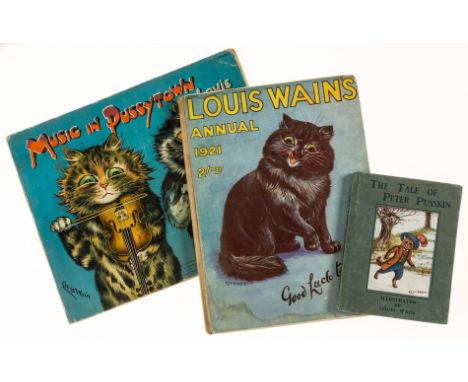 Wain (Louis).- Music in Pussytown, illustrated by Louis Wain, 4 whole-page colour and others, ink ownership inscription to p.