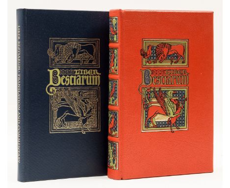 Folio Society.- Illuminated Manuscript Facsimile.- Liber Bestiarum, 2 vol., one of a limited facsimile edition, illustrations