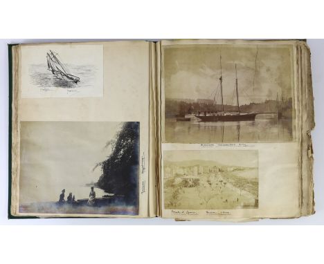 Whitby Interest Edward King Redmore (1860-1941) & Others Whitby c.1889, Royal Yorkshire Yacht Club, Yacht Magdalenaalbum of w
